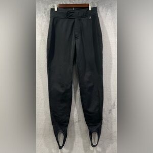 Schoeller Vintage Ski Fans Black Stirrup Ski Pants Women’s Size 10  Made In USA
